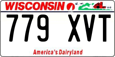 WI license plate 779XVT