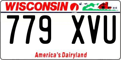 WI license plate 779XVU