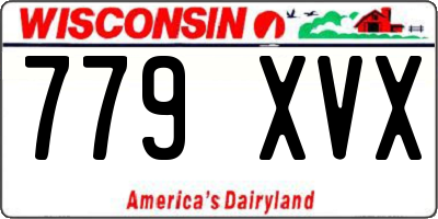 WI license plate 779XVX