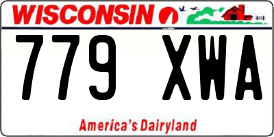 WI license plate 779XWA