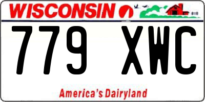 WI license plate 779XWC