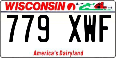 WI license plate 779XWF