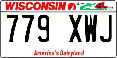 WI license plate 779XWJ