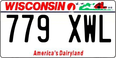 WI license plate 779XWL