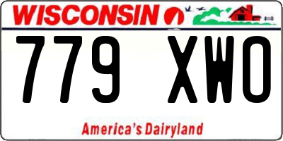 WI license plate 779XWO