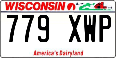 WI license plate 779XWP