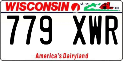 WI license plate 779XWR