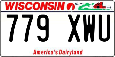 WI license plate 779XWU