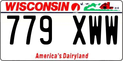 WI license plate 779XWW