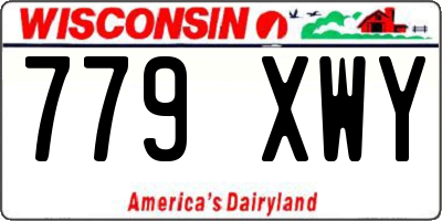 WI license plate 779XWY
