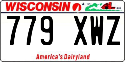 WI license plate 779XWZ