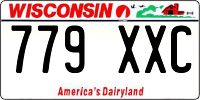WI license plate 779XXC