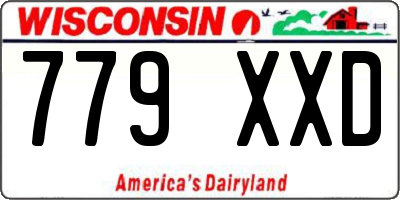 WI license plate 779XXD