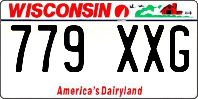 WI license plate 779XXG