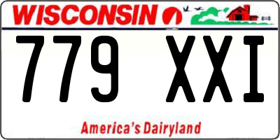 WI license plate 779XXI