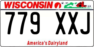 WI license plate 779XXJ