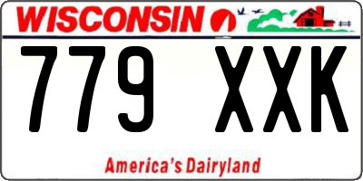 WI license plate 779XXK