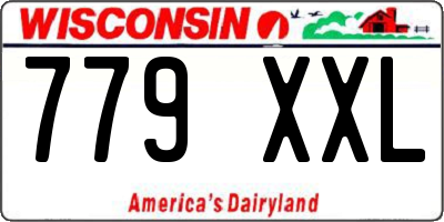 WI license plate 779XXL