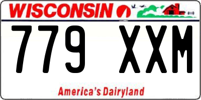 WI license plate 779XXM
