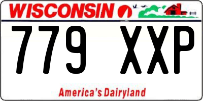 WI license plate 779XXP