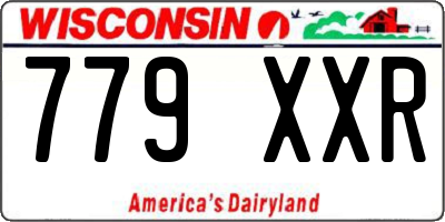 WI license plate 779XXR