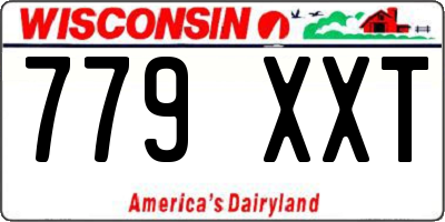 WI license plate 779XXT