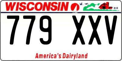 WI license plate 779XXV