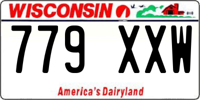WI license plate 779XXW