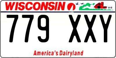 WI license plate 779XXY