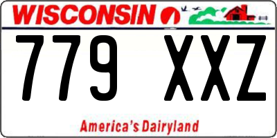 WI license plate 779XXZ