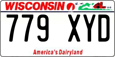 WI license plate 779XYD