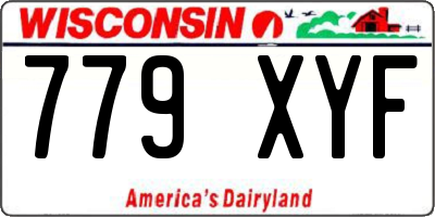 WI license plate 779XYF