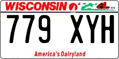 WI license plate 779XYH
