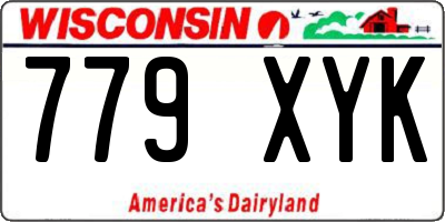 WI license plate 779XYK