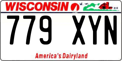 WI license plate 779XYN