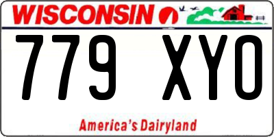 WI license plate 779XYO