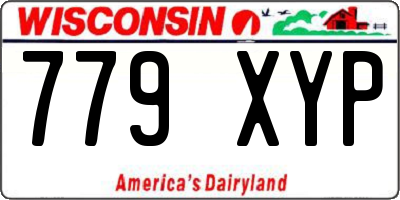 WI license plate 779XYP