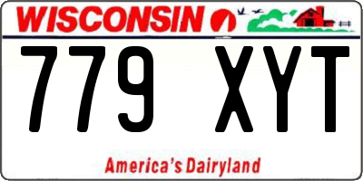 WI license plate 779XYT