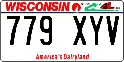 WI license plate 779XYV