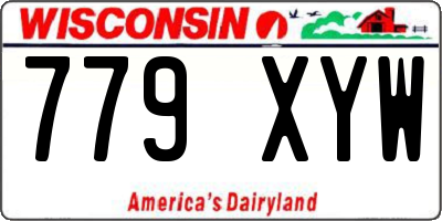 WI license plate 779XYW