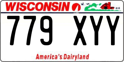 WI license plate 779XYY
