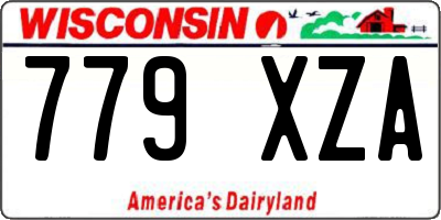 WI license plate 779XZA