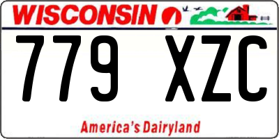 WI license plate 779XZC