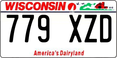 WI license plate 779XZD