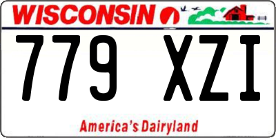 WI license plate 779XZI