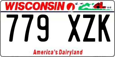 WI license plate 779XZK