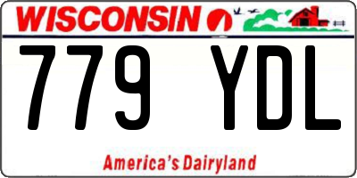 WI license plate 779YDL