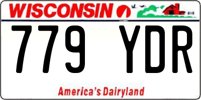 WI license plate 779YDR