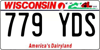 WI license plate 779YDS