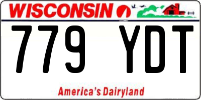 WI license plate 779YDT